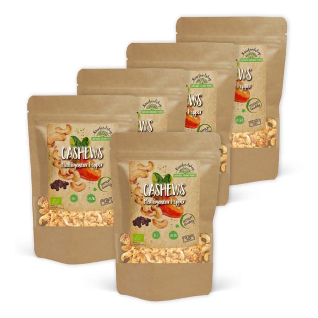 Cashewnøtter Madagaskar Pepper ØKO 200g x 5 pakker