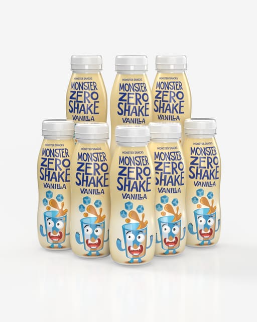 Monster Zero Shake – Vanilla 8x250ml – PAKKETILBUD!