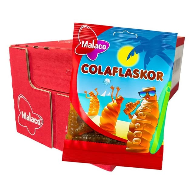 Malaco Colaflasker 28x95g | Storpakk