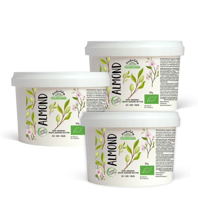 Mandelsmør Lyst RAW ØKO 500g x 3 pakker