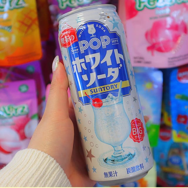 Pop White Soda 490ml (SUNTORY)