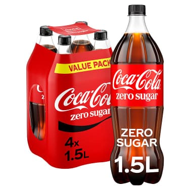 Coca-Cola Zero 1,5lx4 flaske
