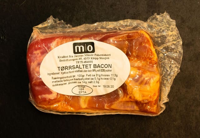 Bacon MO per kg