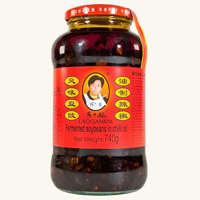 Lao Gan Ma Fermented Soybeans In Chilli Oil, 740g