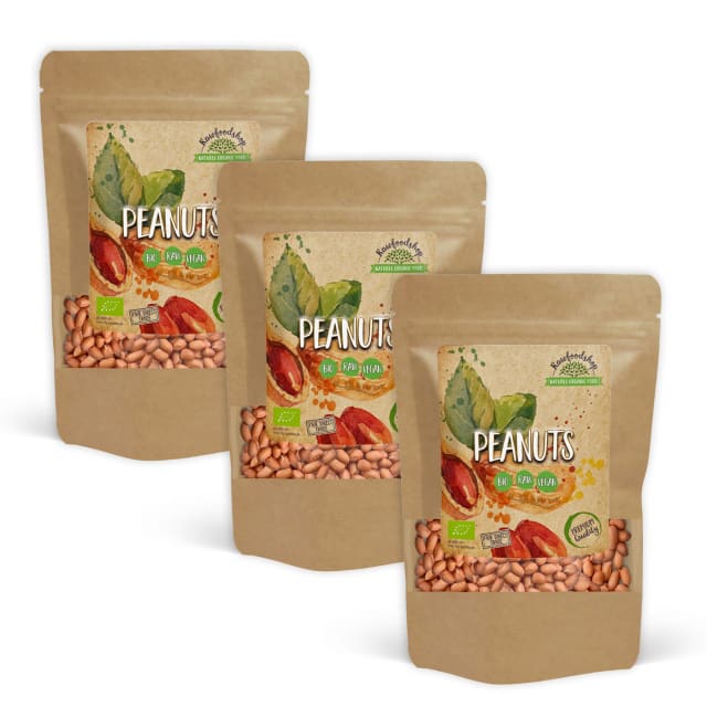 Peanøtter Premium RAW ØKO 500g x 3 pakker