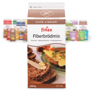 Fiberbrødmix glutenfri 1kg Finax