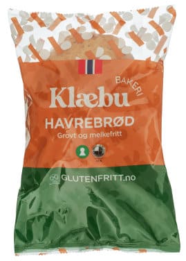 Havrebrød Grovt glutenfri 500g Klæbu