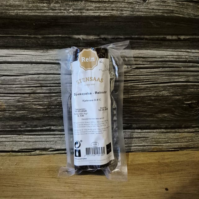 Stensaas Spekepølse Reinsdyr 130g