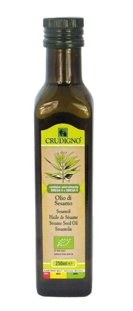 Sesamolje250 ml, økologisk, Crudigno