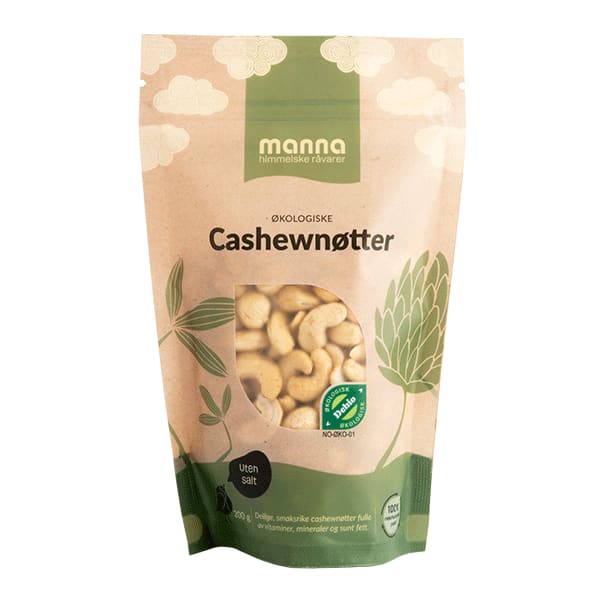 Cashewnøtter200 g, økologisk, Manna