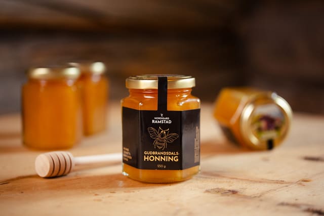 Gudbrandsdalshonning, norsk honning frå Skjåk, 250 gram
