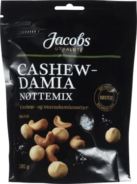 Cashewdamia Nøttemix 180g Jacobs Utvalgte