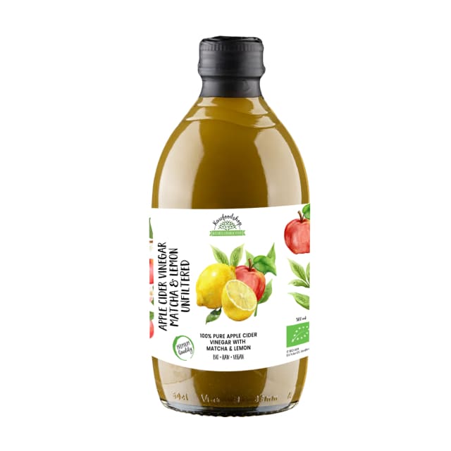 Eplecidereddik Matcha & Sitron Ufiltrert RAW ECO 500 ml