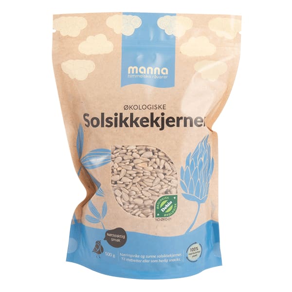 Solsikkekjerner500 g, økologisk, Manna