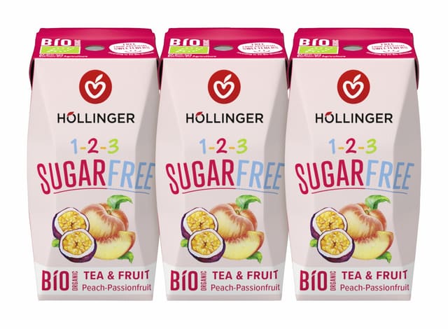 Peach passionjuice3x200 ml, økologisk, Höllinger Juice