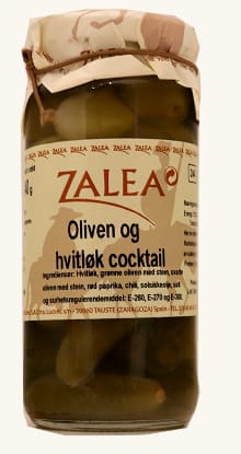 Oliven Og Hvitløk Coctail 230g