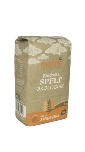 Brødmiksspelt, 1 kg, økologisk, Manna