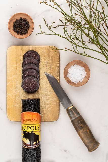 Elgpølse oppskåret Svindland 100g