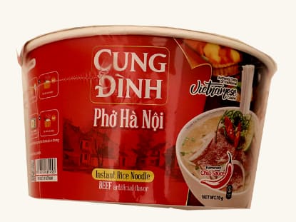 Rice Noodle Pho Beef Bowl 70g