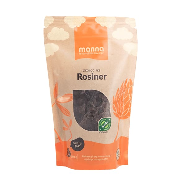 Rosiner250 g, økologisk, Manna