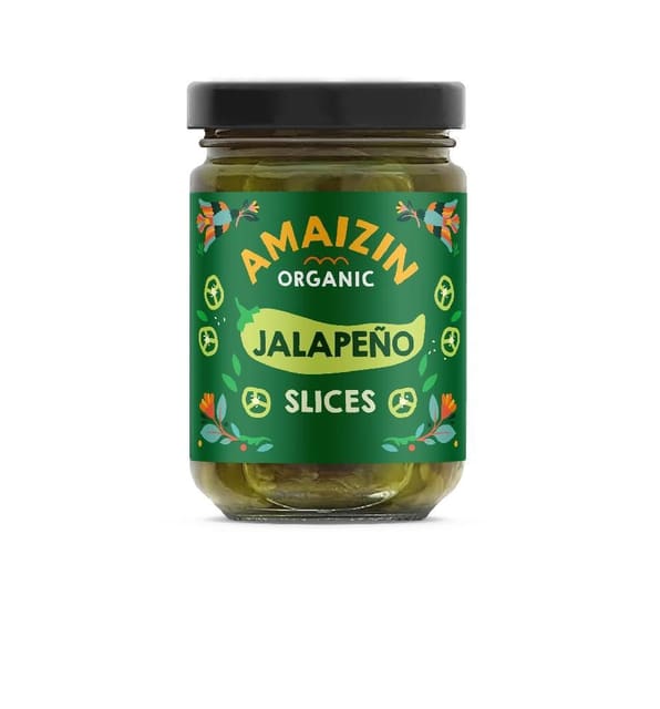 Jalapenõs165 ml, økologisk, Amaizin