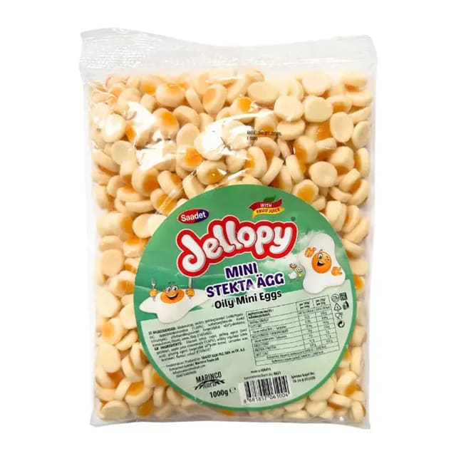 Jellopy Mini Stekte Egg 1kg Storpakk
