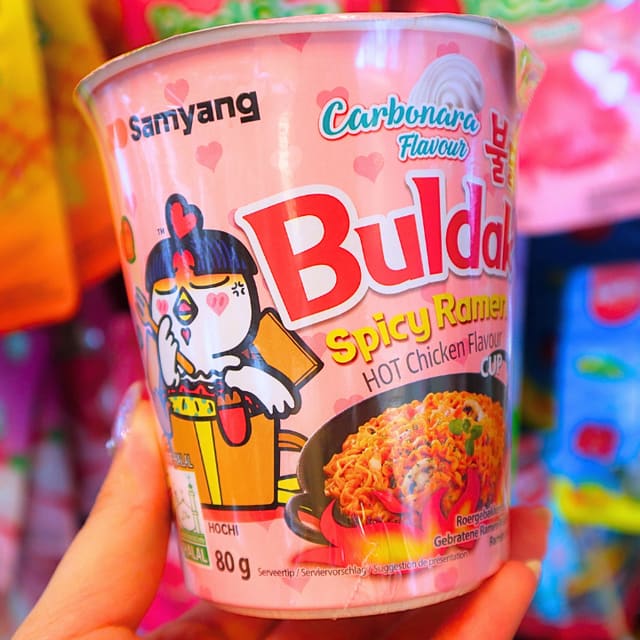 Cup Buldak Hot Chicken Noodle Carbonara 80g (Samyang)