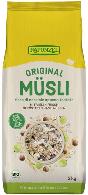 Müsli original2 kg, økologisk, Rapunzel