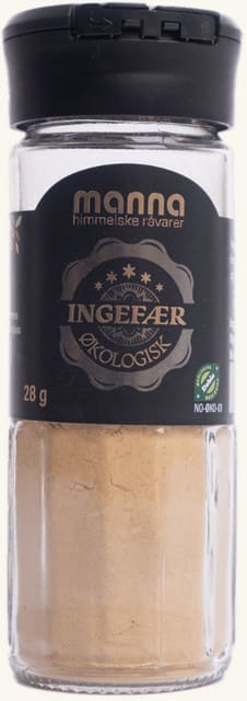Ingefærmalt, 28 g, økologisk, Manna