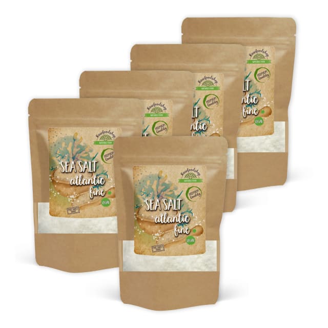 Havsalt Atlanterhavet Fintmalt 500g x 5 pakker