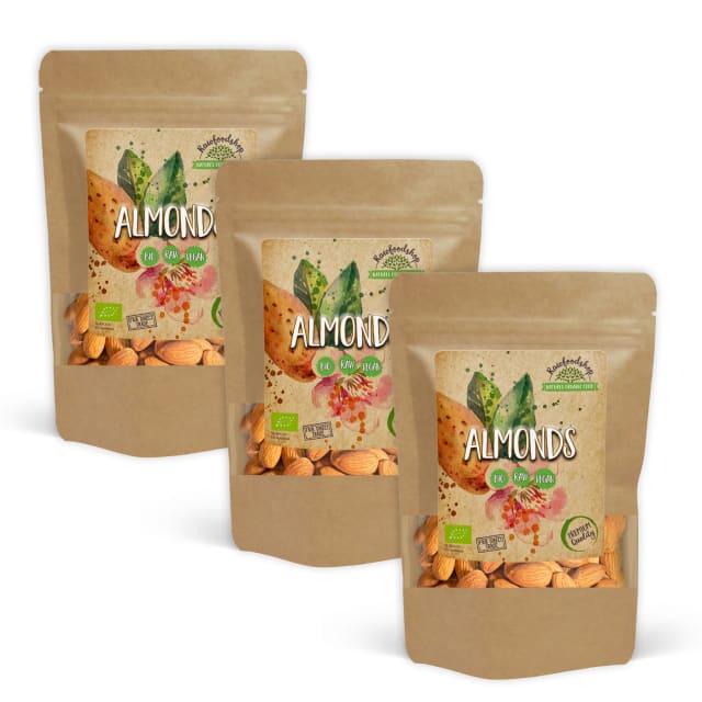 Mandel Premium RAW ØKO 500g x 3 pakker