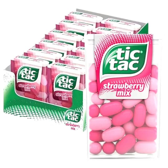 Tic Tac Strawberry 18g x 12stk | Storpakk