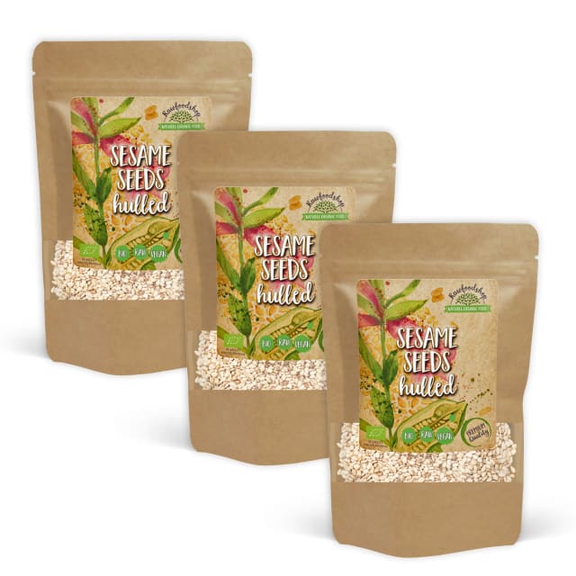 Sesamfrø skrellede ØKO 1kg x 3 pakker