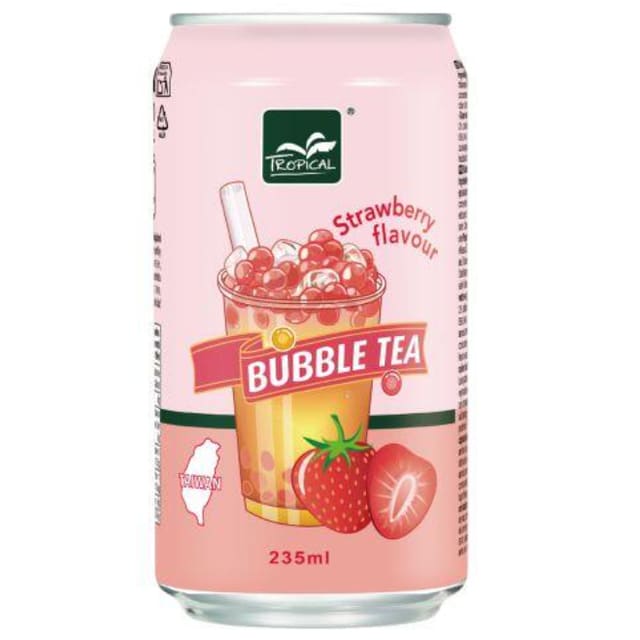 Tropical Bubble Tea Strawberry 235ml