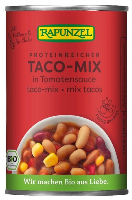 Tacomiks i tomatsaus400 g, økologisk, Rapunzel