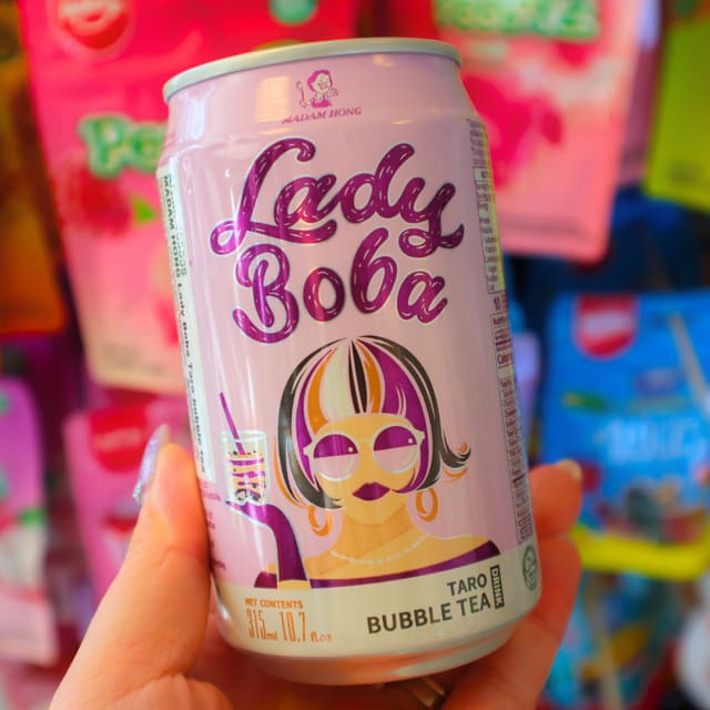 Lady Boba Bubble Tea Taro 315ml (MADAM HONG) HALAL