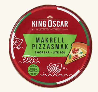 King Oscar Makrell Pizzasmak 90g