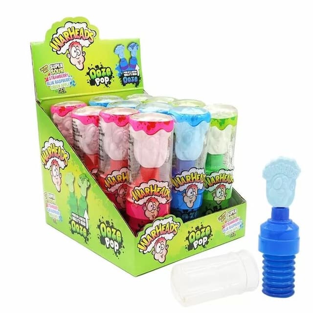 Warheads Sour Ooze Pop 40g (Datotilbud)