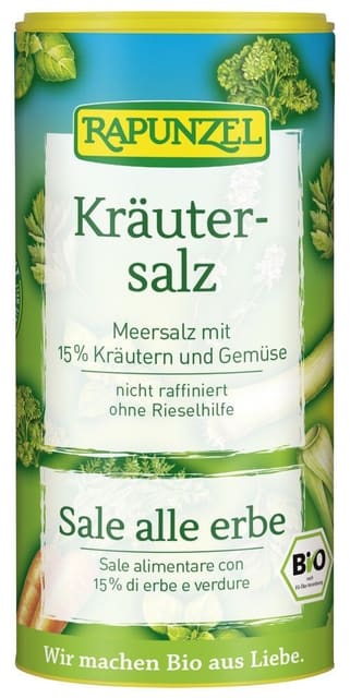 Urtesalt125 g, økologisk, Rapunzel