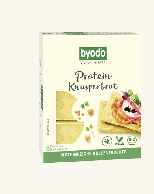 Knekkebrød proteinøkologisk, 110 g, Byodo
