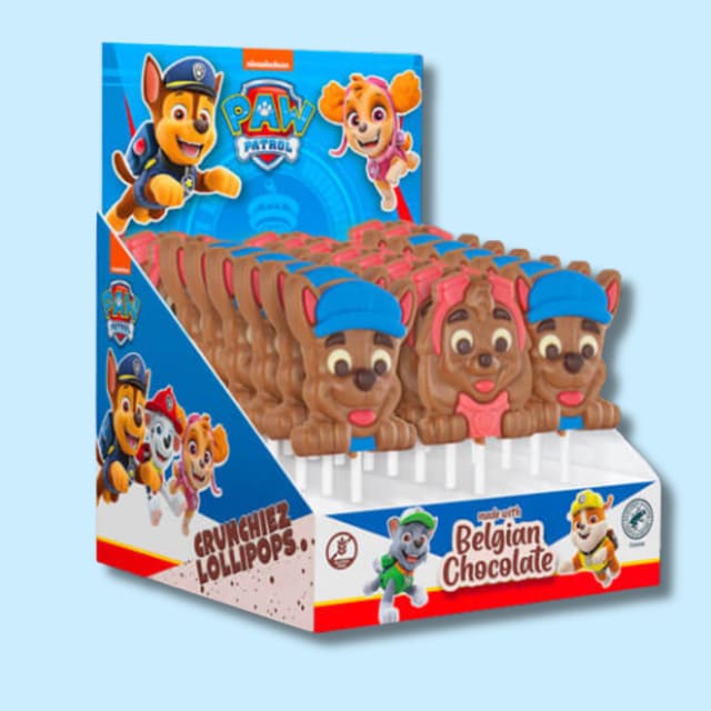 Paw Patrol Belgian Milky Chocolate Lollipop 30g
