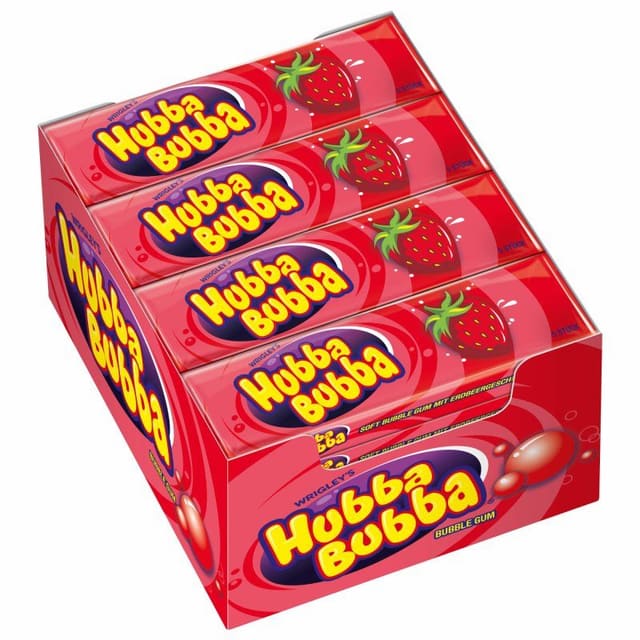 Hubba Bubba Strawberry 20x35g | Storpakk