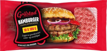 Familieburger 1000g Grilstad