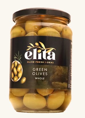 Elita Grønn Oliven m/Sten 700g