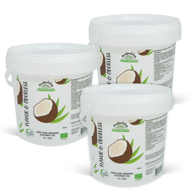 Kokosolje Smak & Duftfri ØKO 1000ml x 3 bokser