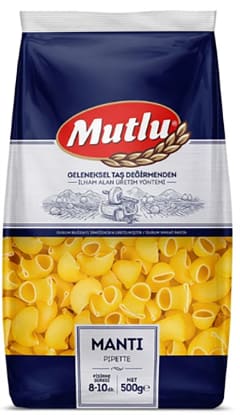 Mutlu Pasta Pipette ( Manti ) 500g