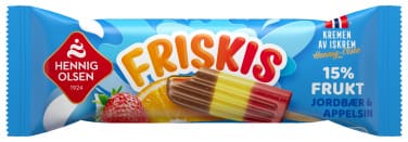 Friskis Jordbær&App.90ml Hennig-Olsen