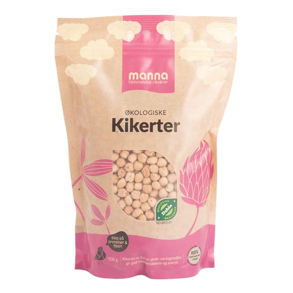Kikerter700 g, økologisk, Manna