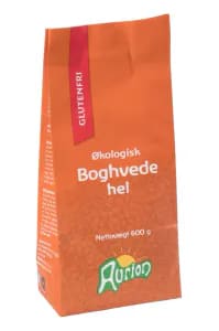 Bokhvete hel økologisk glutenfri 600 g Aurion