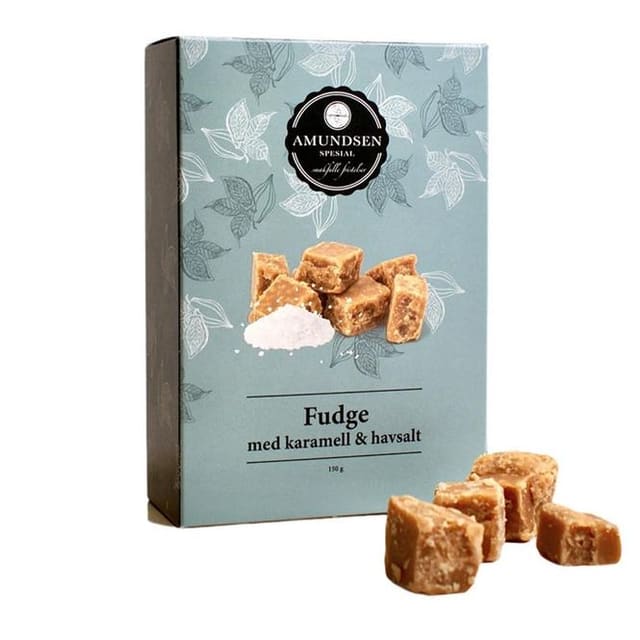 Fudge med karamell & havsalt
